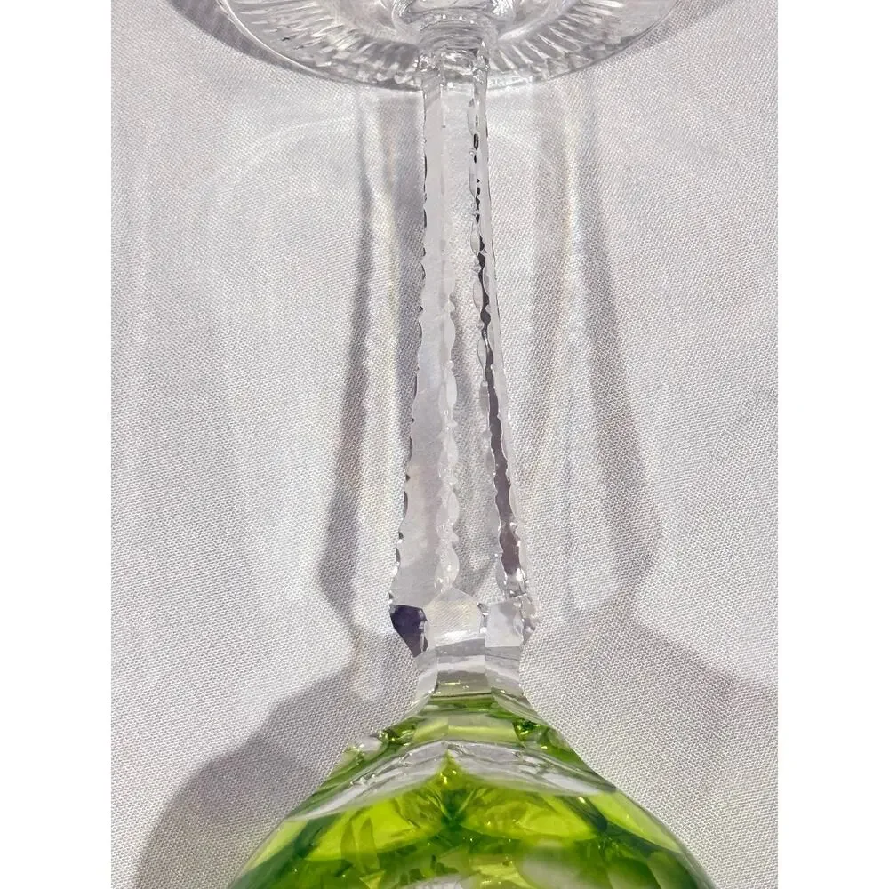 Vintage Nachtmann Traube Chartreuse Wine Hock Goblets Set of 5 Pattern German